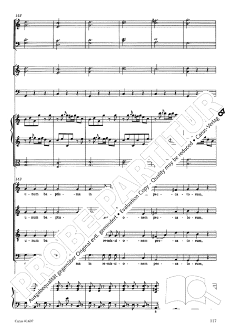 Mass in time of war (Missa in tempore belli) 4-Part scores gallery preview page 127