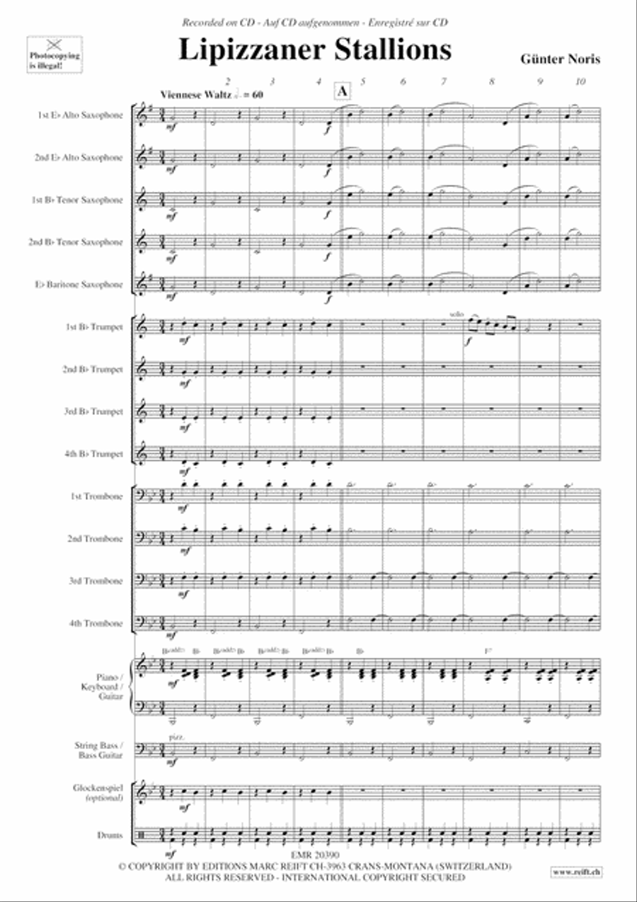 Lipizzaner Stallions Lipizzaner Stallions Big Band scores gallery preview page 4