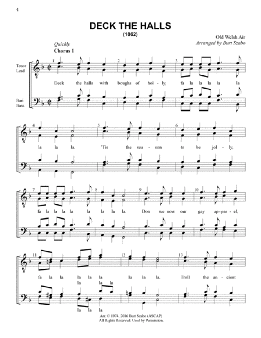 Yuletide Favorites (Volume II) TTBB scores gallery preview page 3