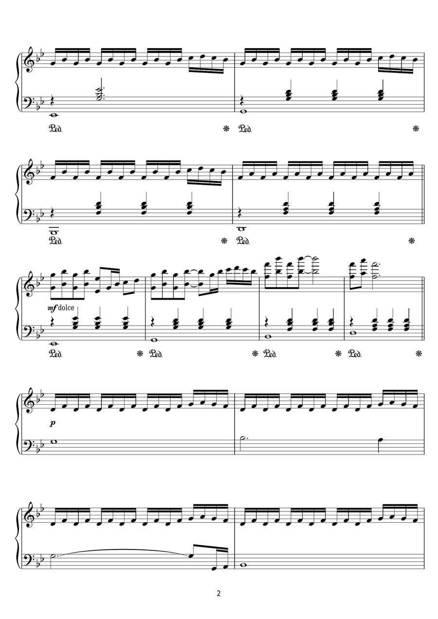 Sebastian (from 'Brideshead Revisited') Piano Solo scores gallery preview page 2
