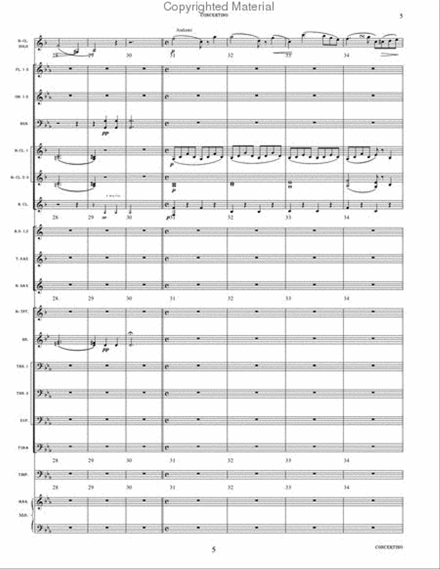 Concertino, Op. 26 Concertino, Op. 26 Concert Band scores gallery preview page 11