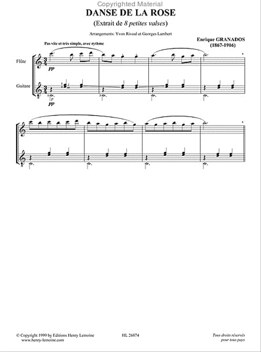 Petites Valses (8) Flute scores gallery preview page 3