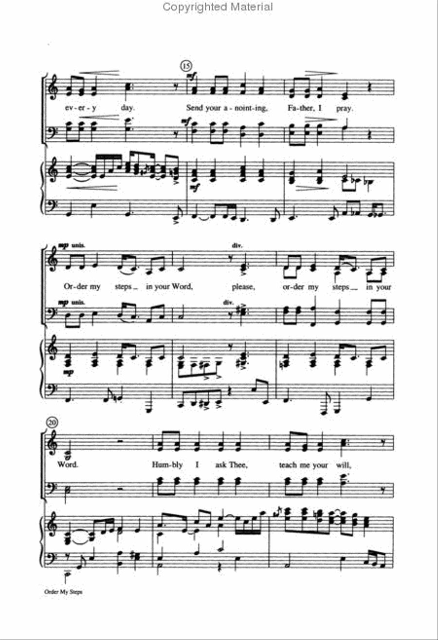 Order My Steps 4-Part scores gallery preview page 3