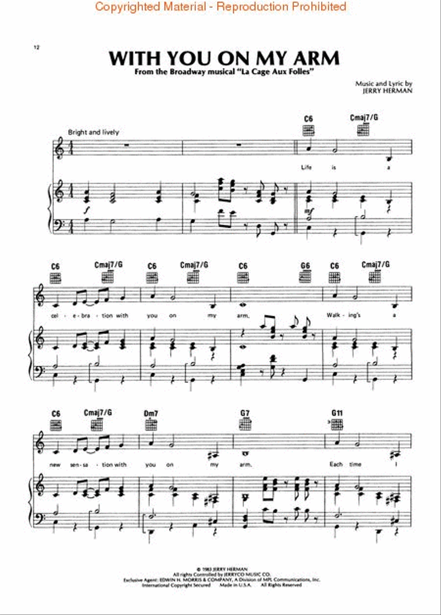 La Cage Aux Folles La Cage Aux Folles Piano, Vocal, Guitar scores gallery preview page 4