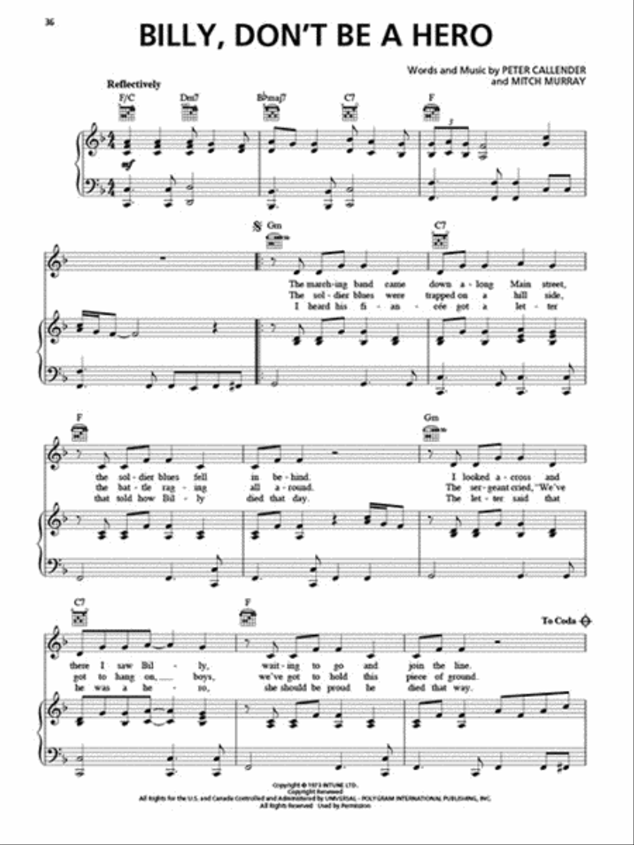 <br>Sheet music extract