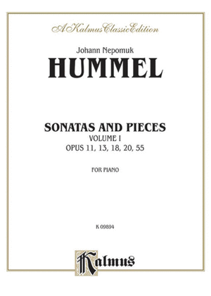 Book cover for Sonatas and Pieces, Volume 1