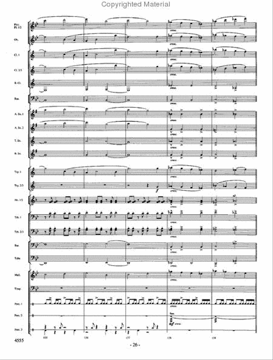 Beyond the Higher Skies Concert Band scores gallery preview page 25