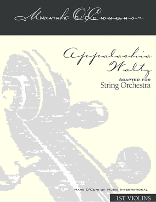 Book cover for Appalachia Waltz (string orchestra parts)
