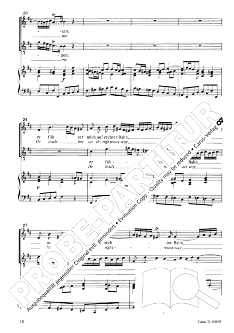 Whatever God ordains is right (Was Gott tut, das ist wohlgetan) 4-Part scores gallery preview page 19