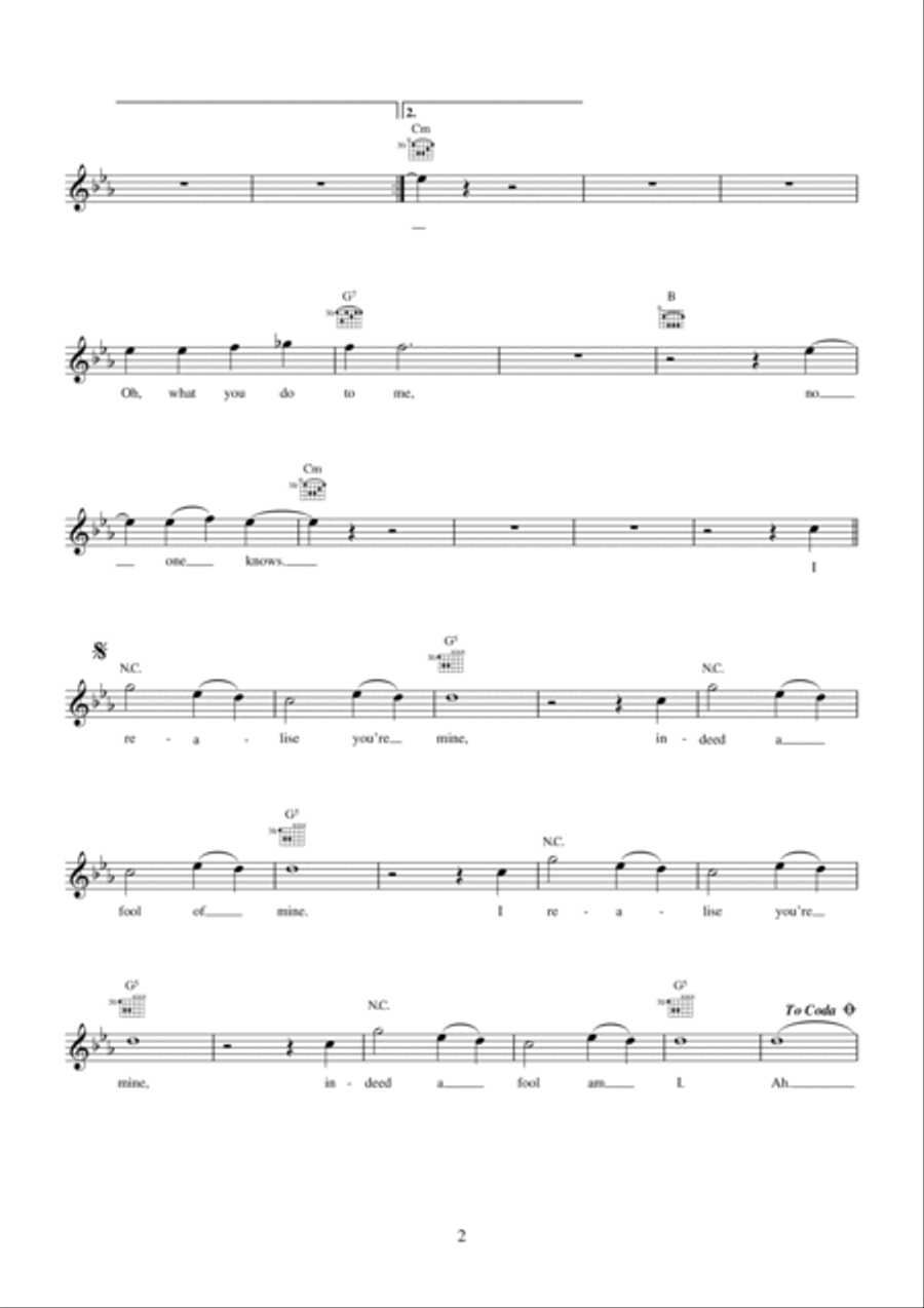 No One Knows Piano scores gallery preview page 2