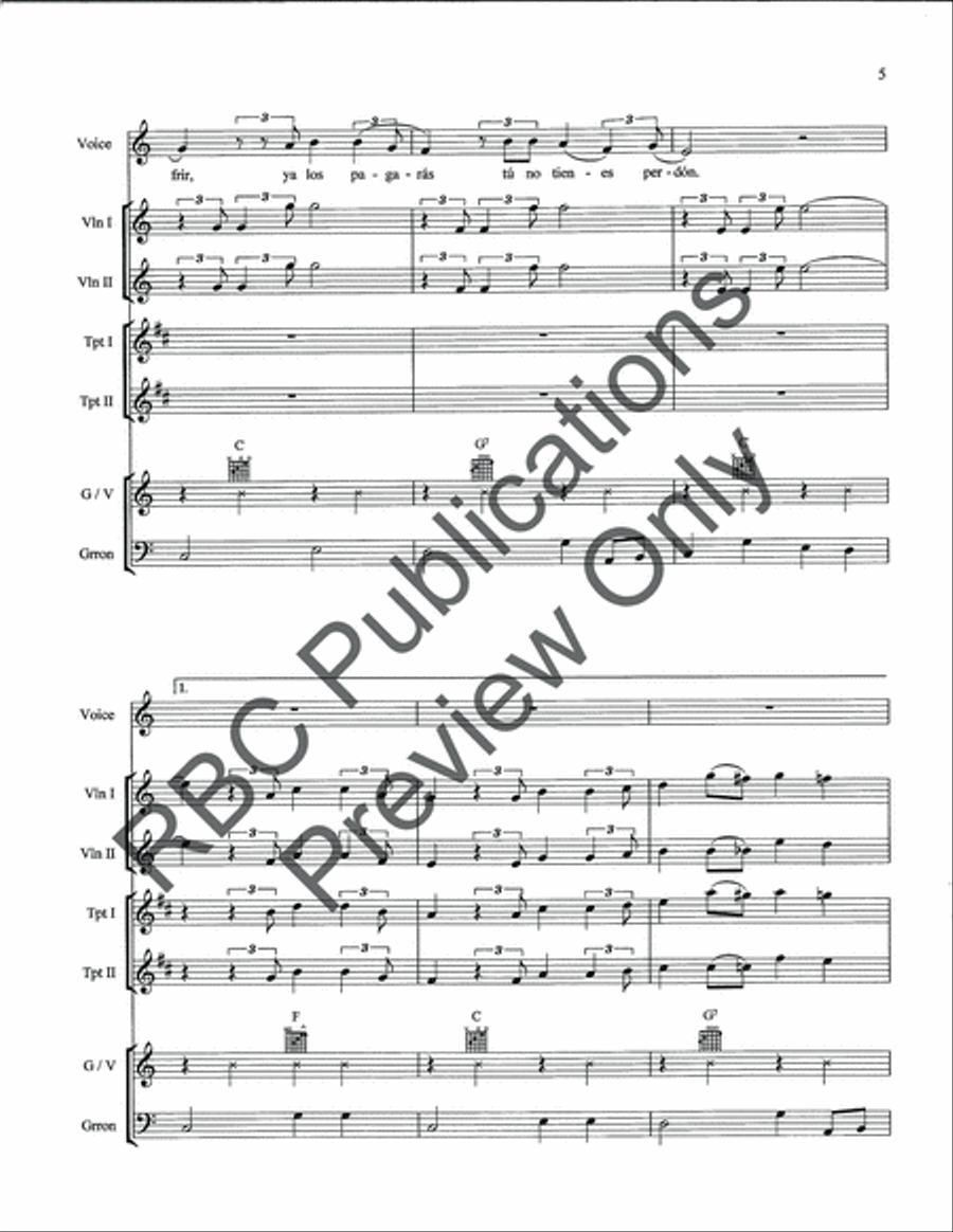 Amor De Los dos Amor De Los dos Voice scores gallery preview page 7