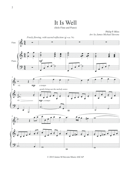 It Is Well With My Soul (Solo Flute, Piano) image number null