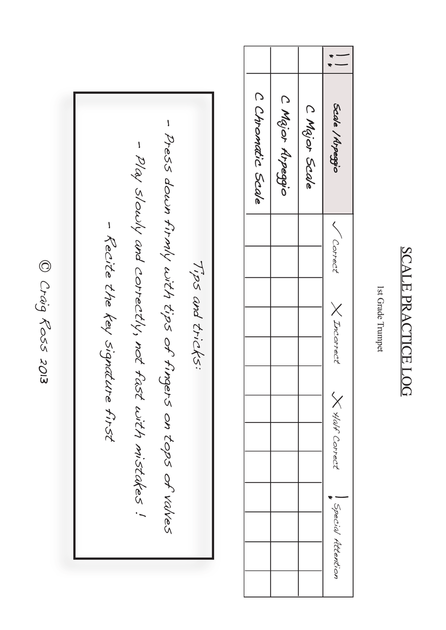 AMEB Compatible Trumpet Scales Grade 1 and 2 Trumpet Solo scores gallery preview page 4