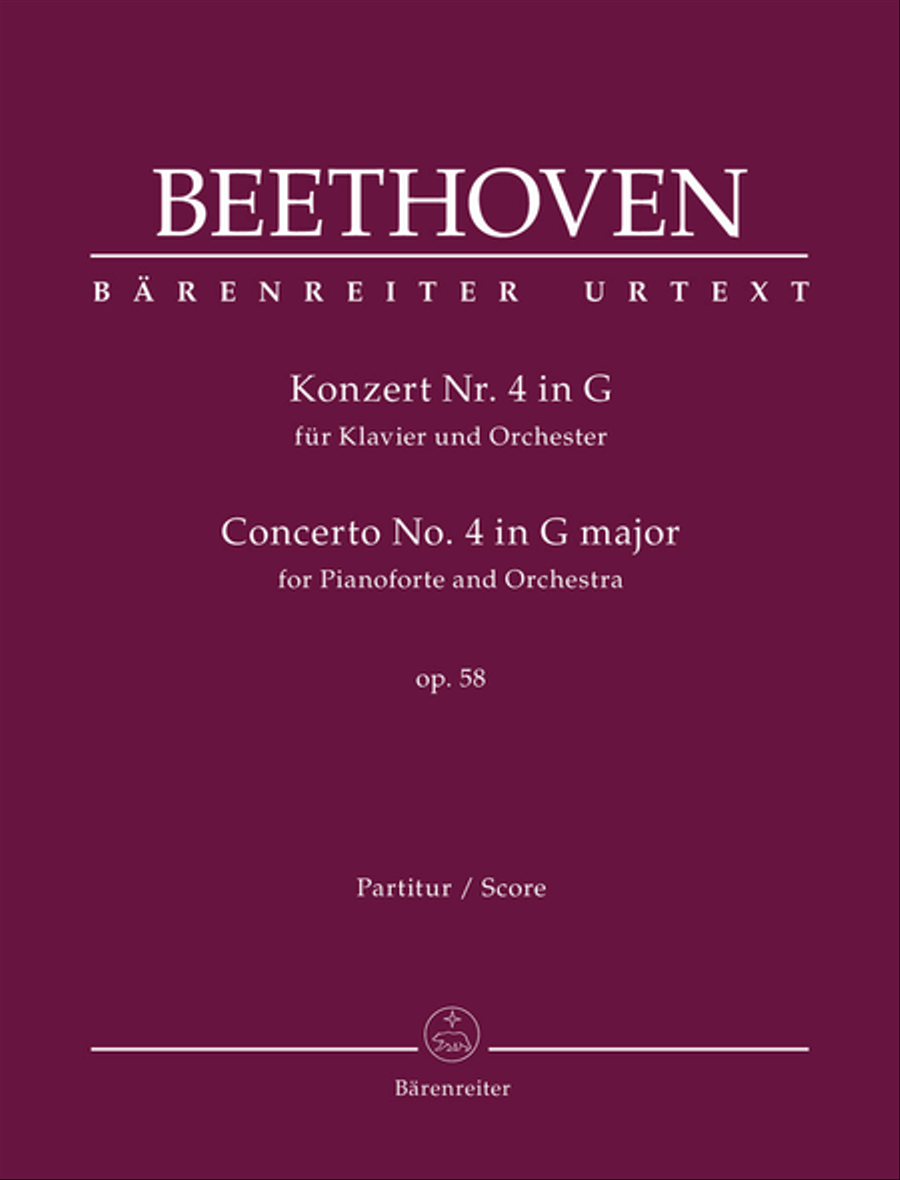 Concerto for Pianoforte and Orchestra Nr. 4 G major op. 58 Orchestra scores gallery preview page 1