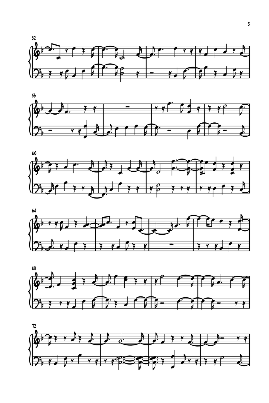 Man Of Sorrows Man Of Sorrows Piano Solo scores gallery preview page 3
