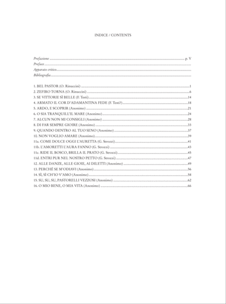 Madrigali. Libro IX (Venezia 1651) [original clefs] Score scores gallery preview page 2