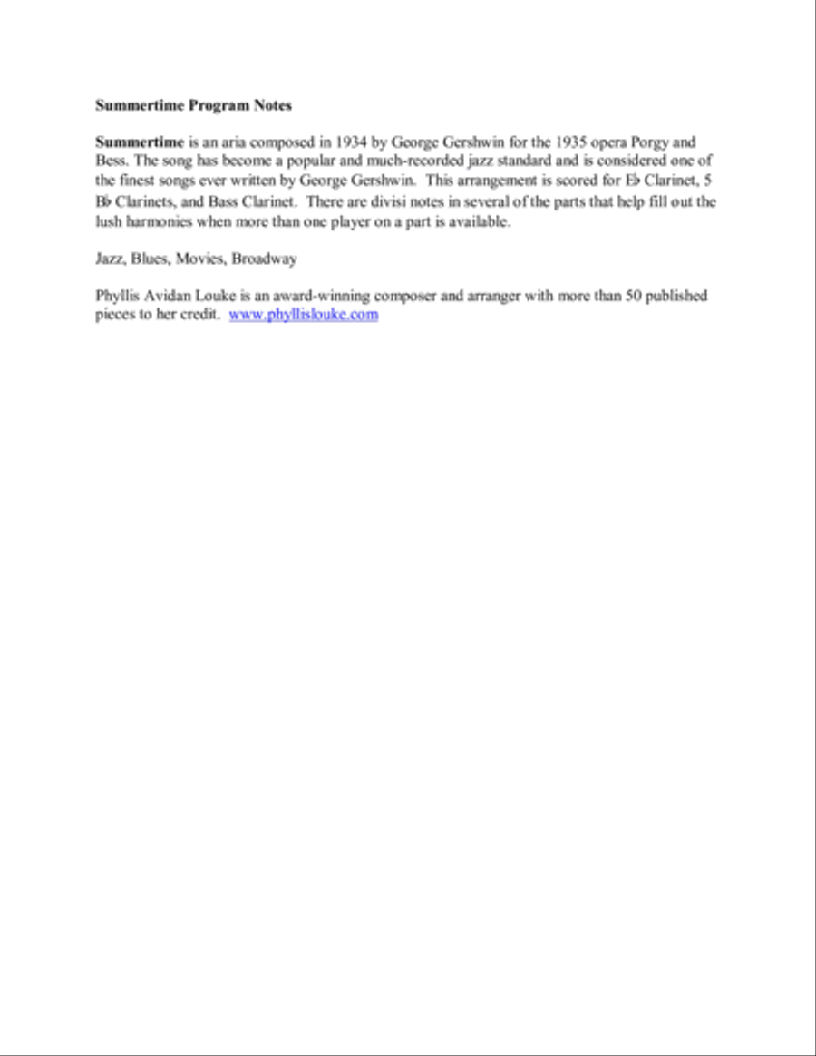 Summertime Woodwind Ensemble scores gallery preview page 2