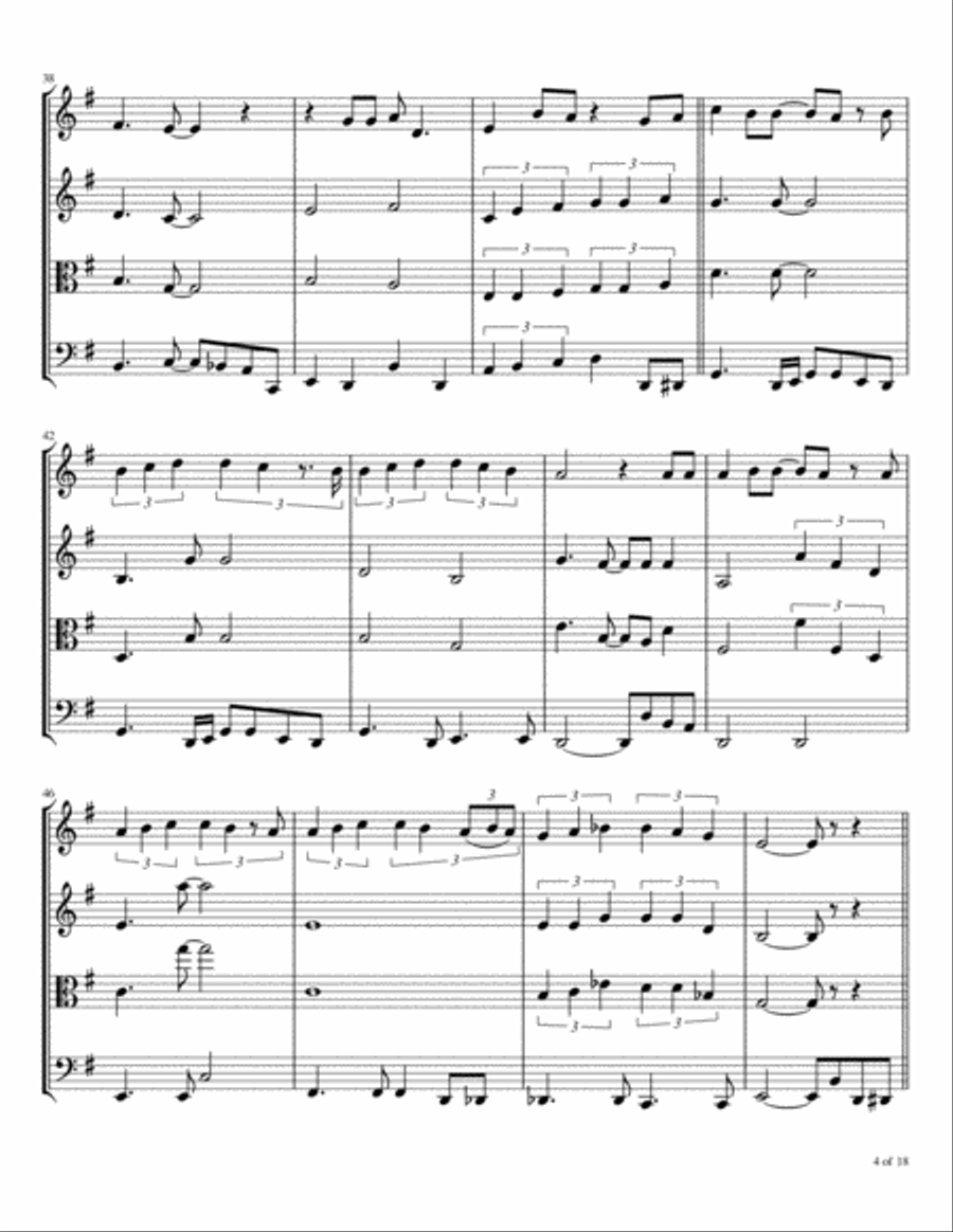 Private Dancer String Quartet scores gallery preview page 5