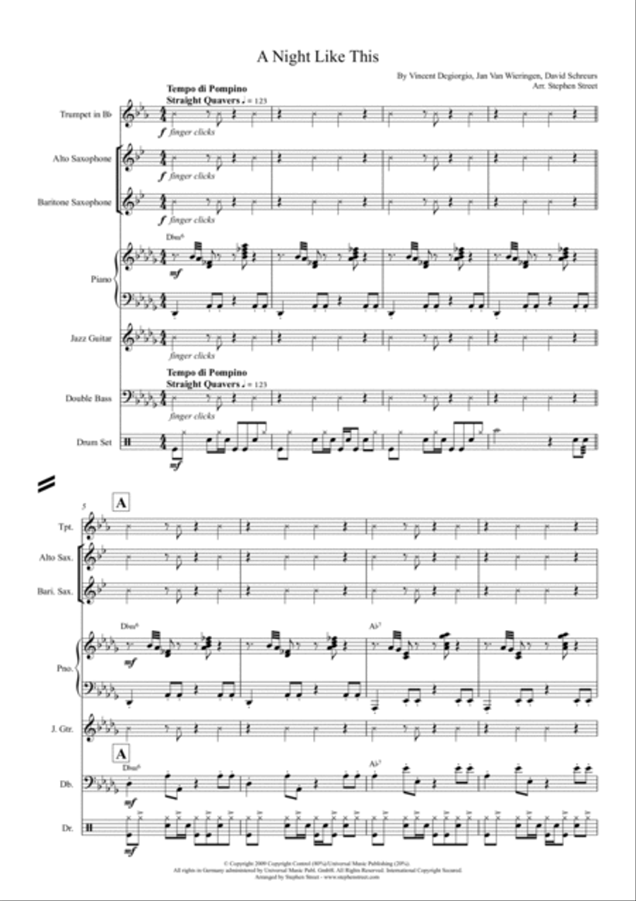 A Night Like This A Night Like This Jazz Ensemble scores gallery preview page 2
