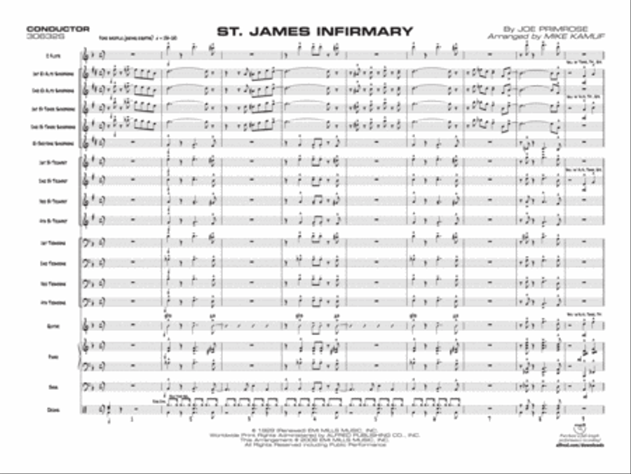 St. James Infirmary Jazz Ensemble scores gallery preview page 2