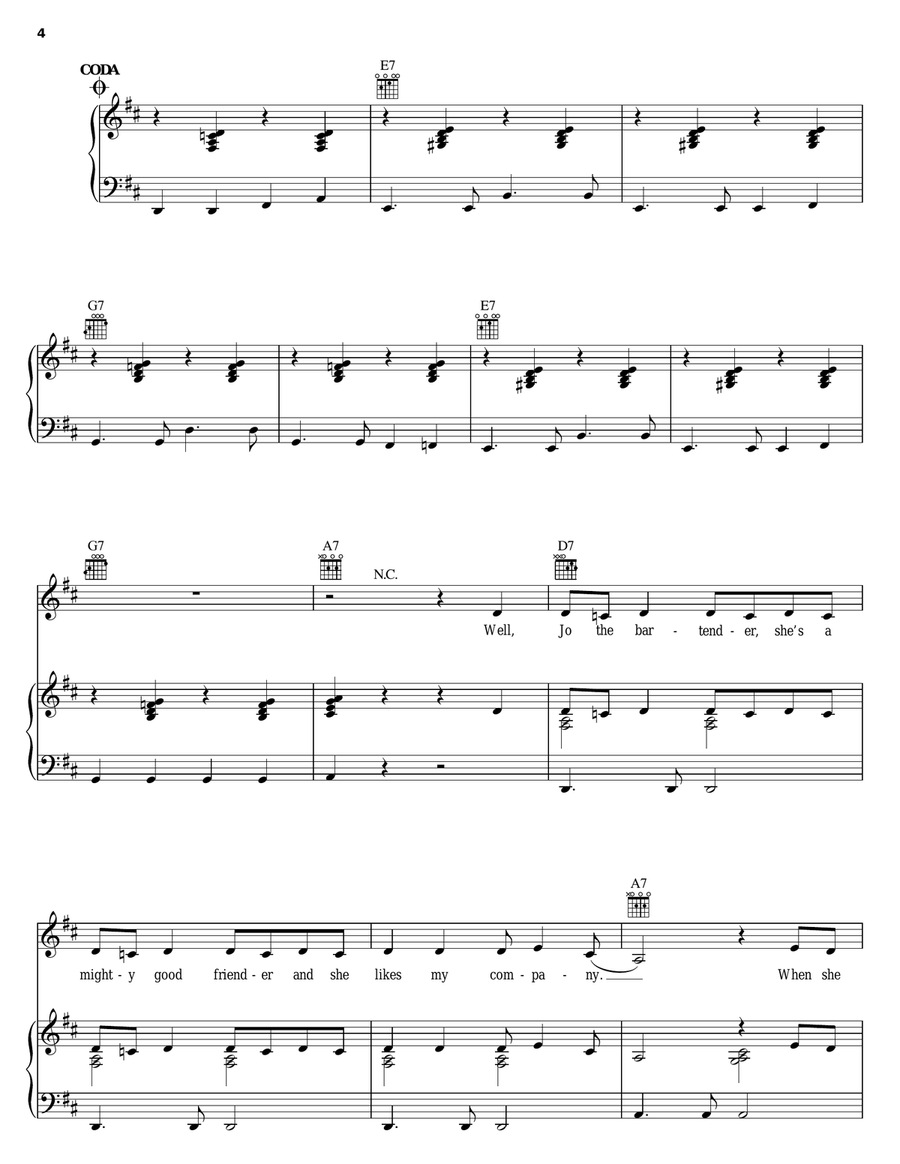 Get My Drink On Piano, Vocal, Guitar scores gallery preview page 4