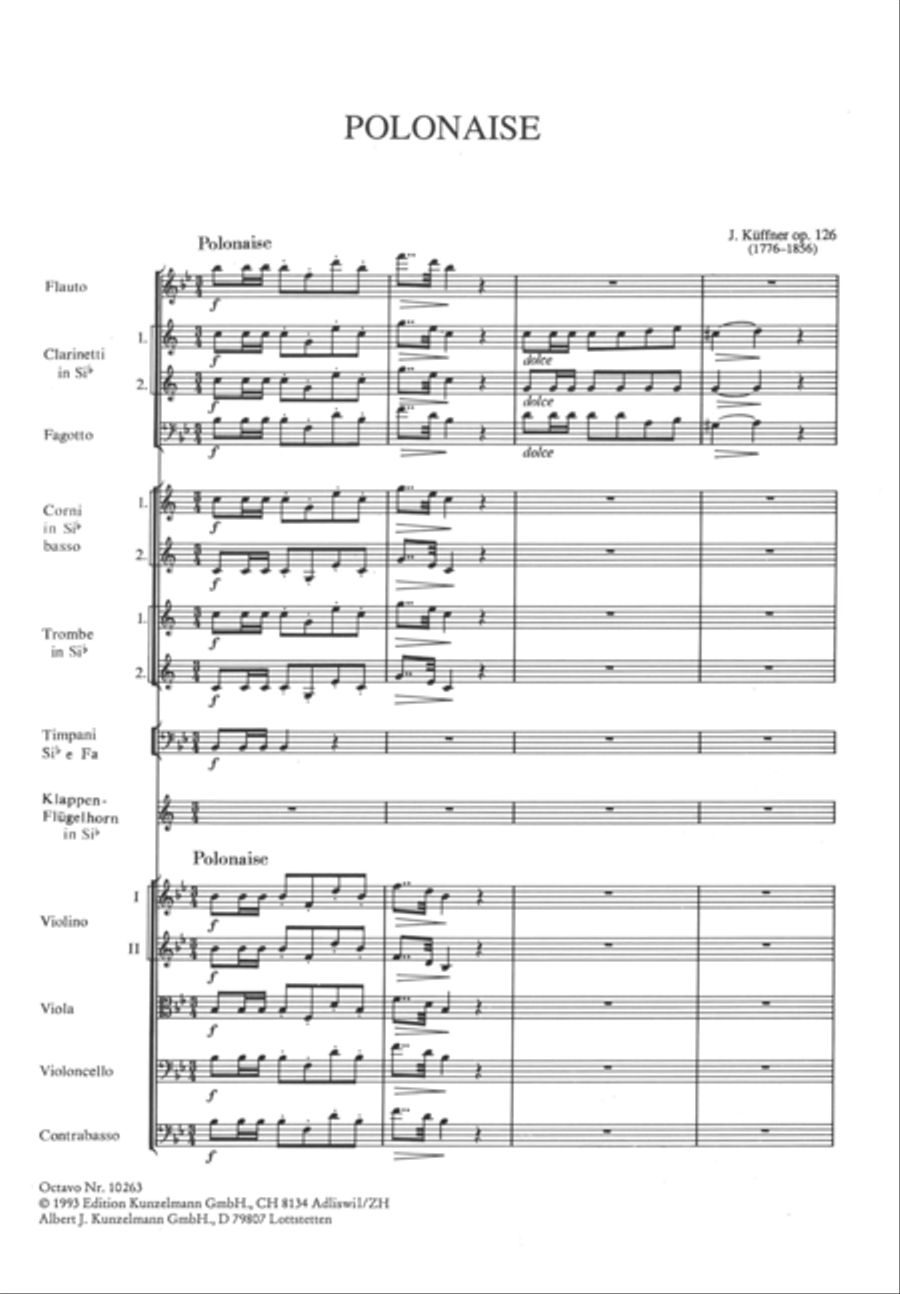 Polonaise for trumpet Chamber Orchestra scores gallery preview page 2