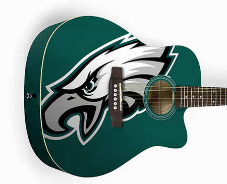Philadelphia Eagles Acoustic Guitar