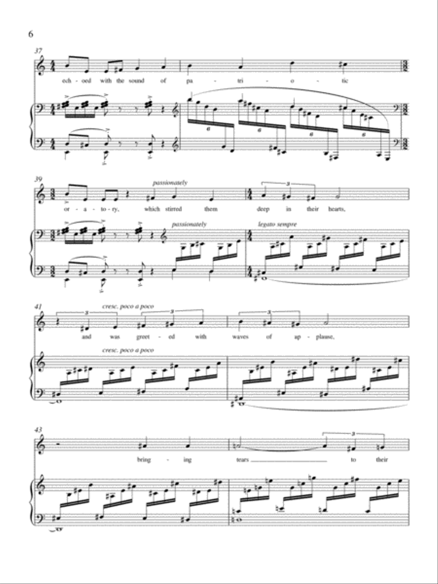 The War Prayer Medium Voice scores gallery preview page 6