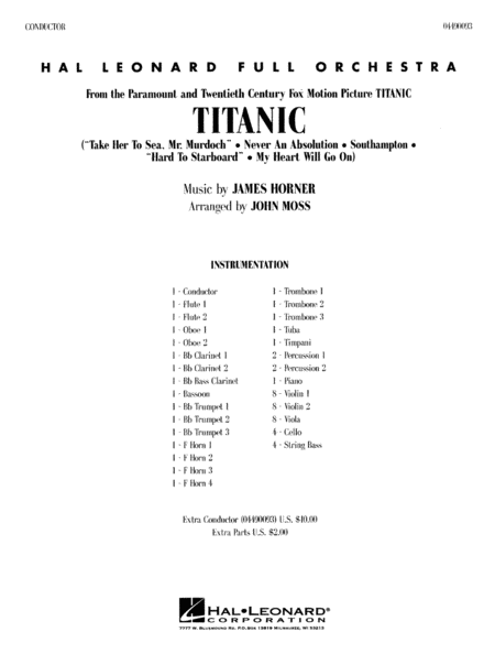 James Horner: Titanic - Full Orchestra (Score)
