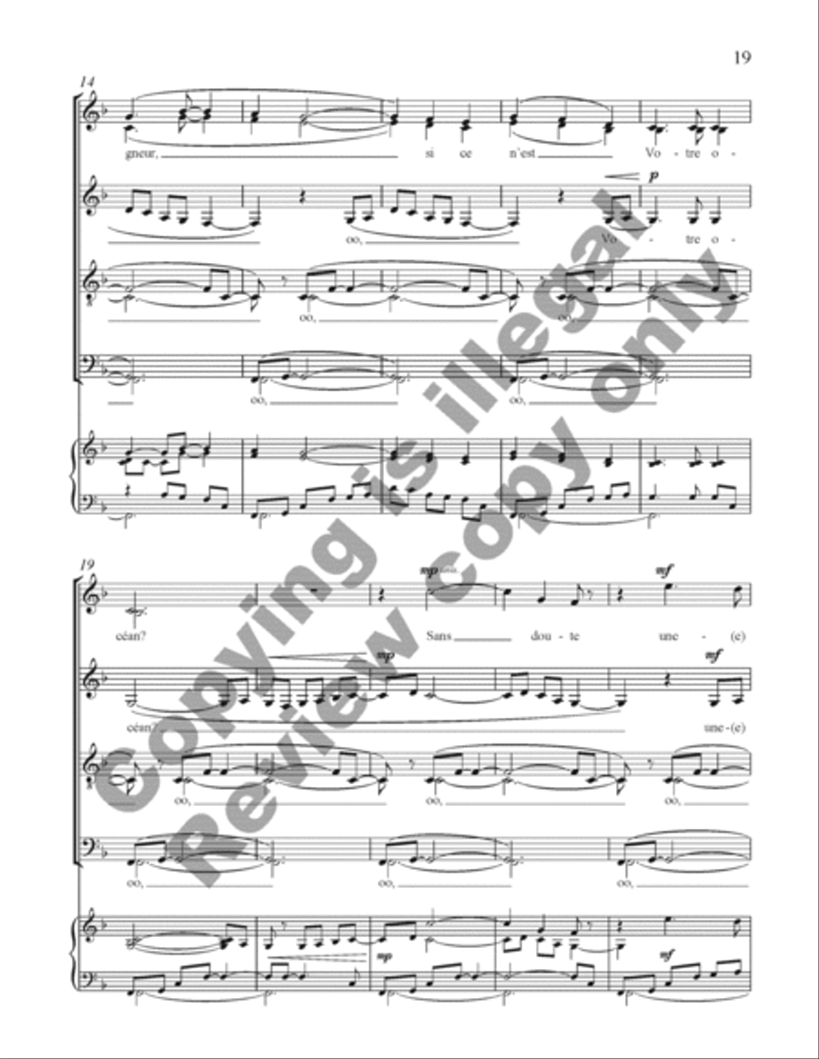 Choral de Bêtes Choral de Bêtes Divisi scores gallery preview page 38
