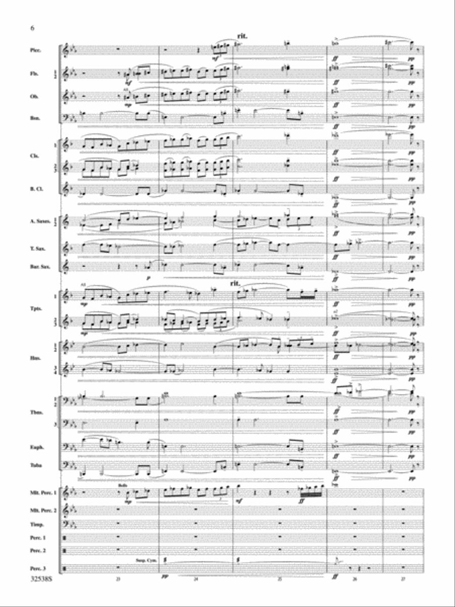 Ghost Dances Concert Band scores gallery preview page 5