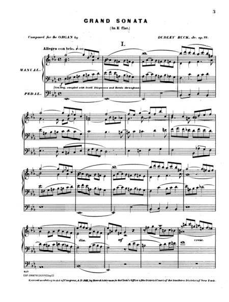 Grand sonata in E flat, op. 22