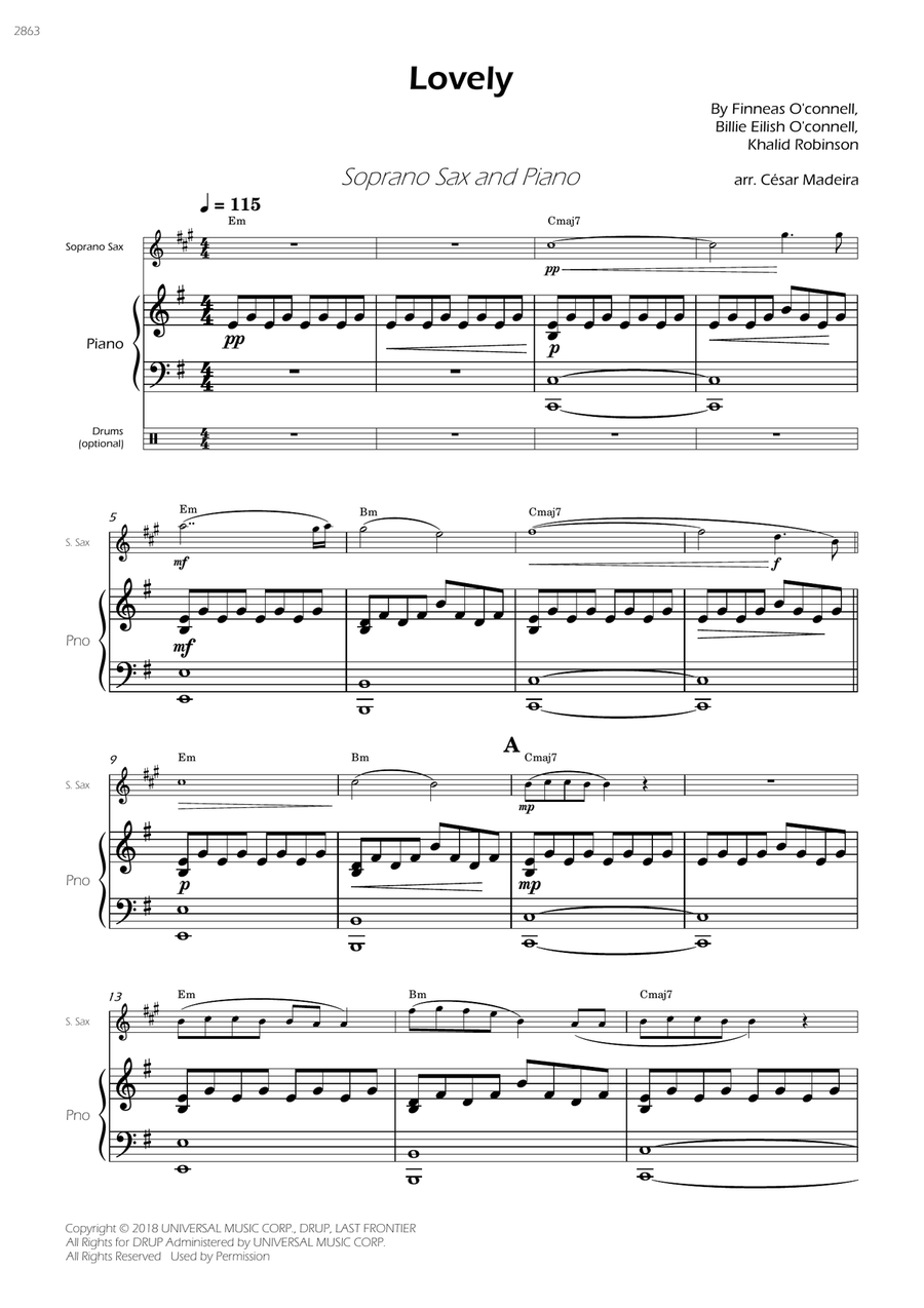 Lovely Soprano Saxophone scores gallery preview page 3