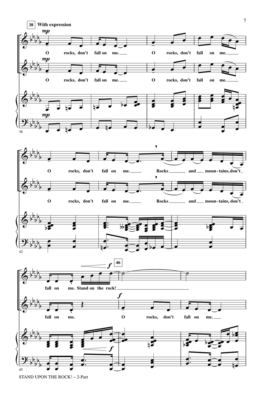 Stand Upon The Rock! 2-Part scores gallery preview page 5