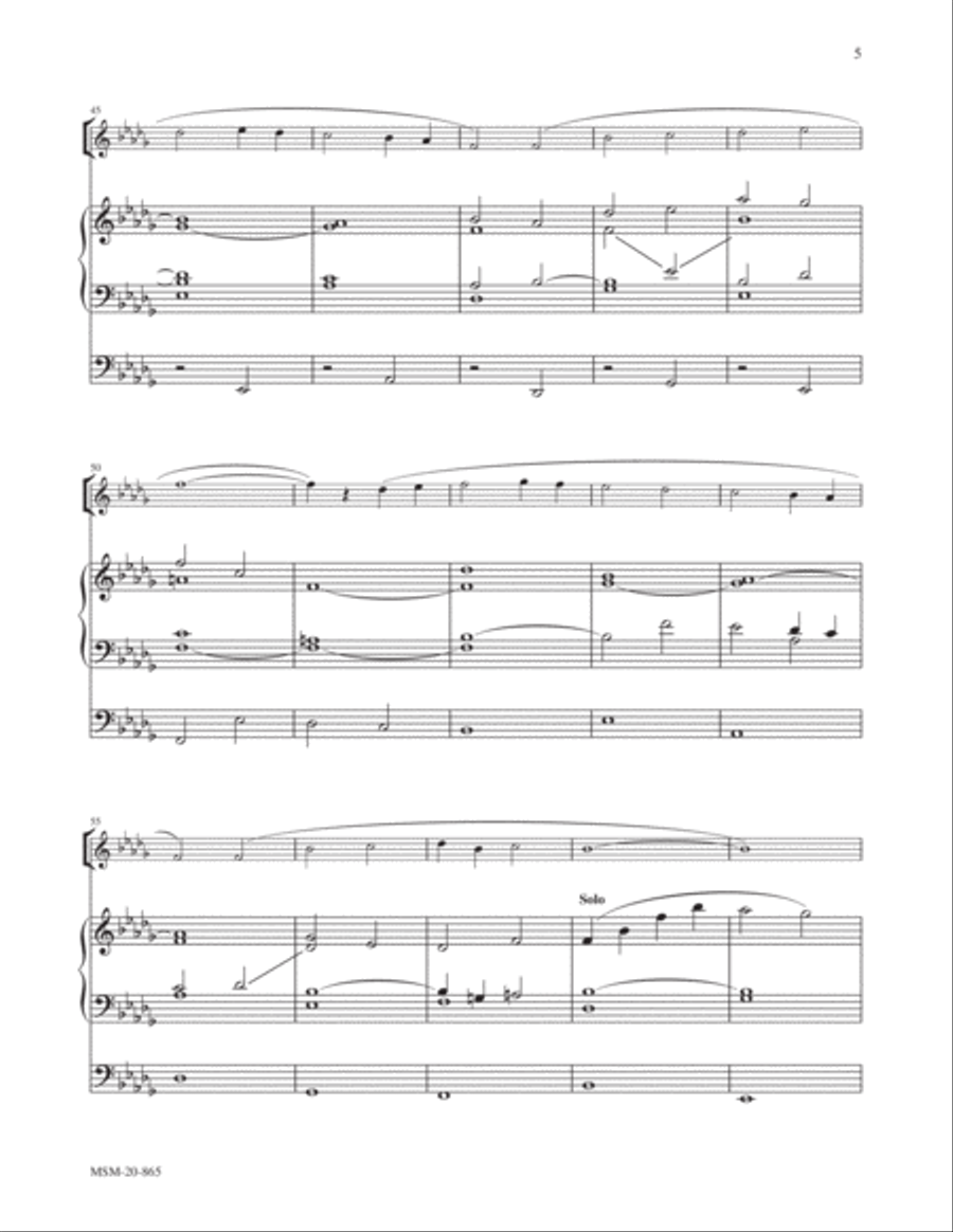An American Sonata for Solo Instrument and Organ Organ scores gallery preview page 5