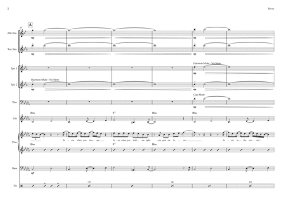 Fever Fever Jazz Ensemble scores gallery preview page 2