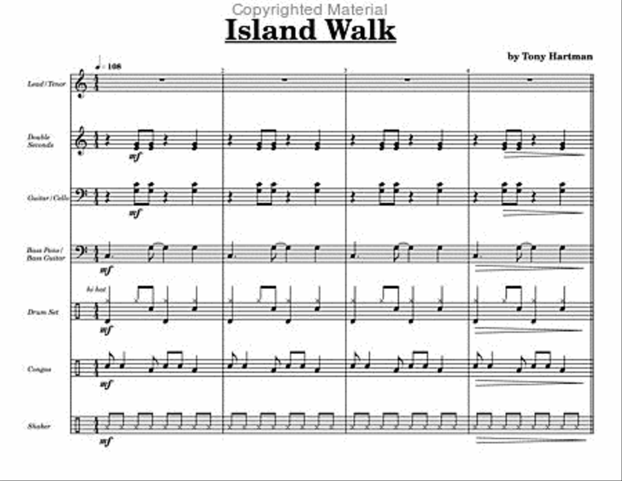 Island Walk Steel Drum Band scores gallery preview page 2