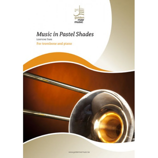 Music in pastel shades for trombone