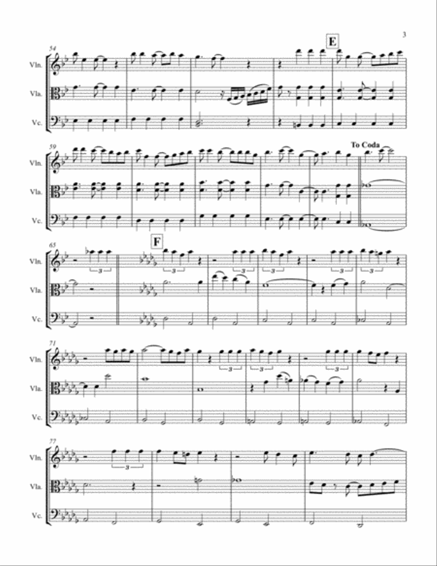 Can't Take My Eyes Off Of You String Trio scores gallery preview page 3