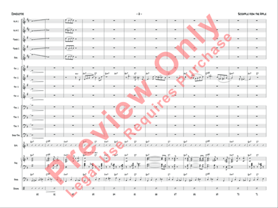 Scrapple from the Apple Jazz Ensemble scores gallery preview page 9