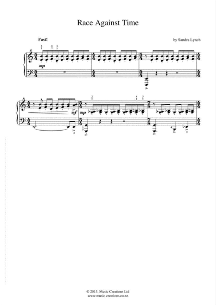 Race Against Time Piano Method scores gallery preview page 3