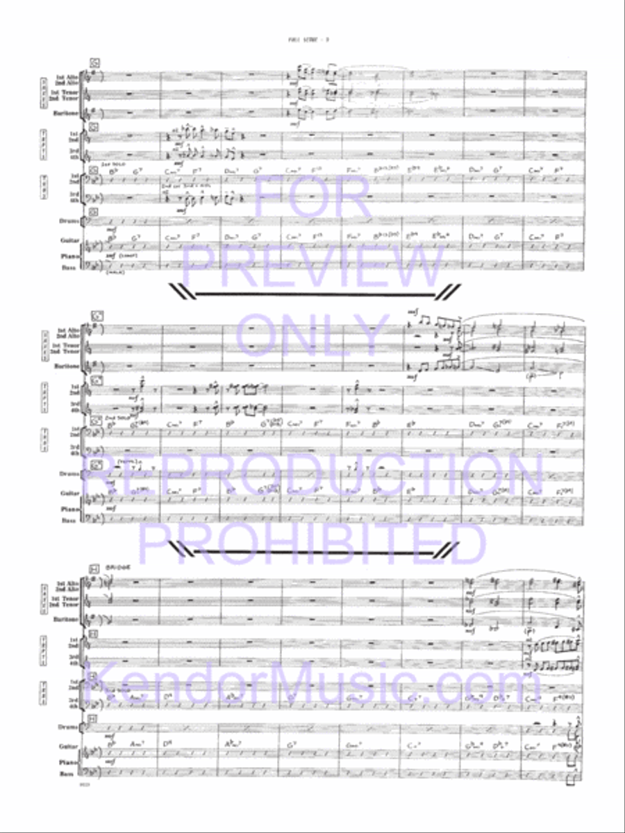 Moose The Mooche (Full Score) Jazz Ensemble scores gallery preview page 7