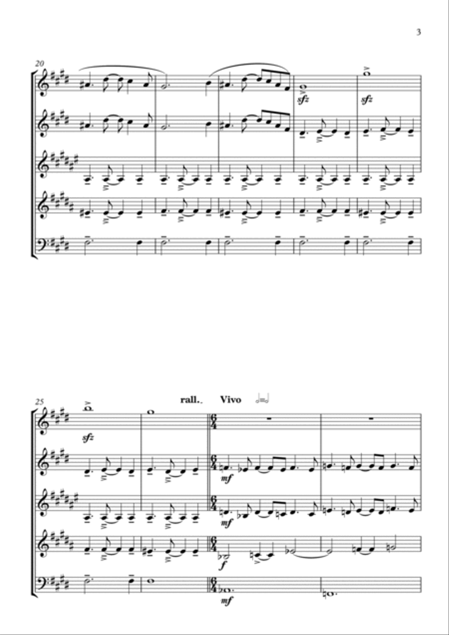 The Legend of Caboclo Woodwind Quintet scores gallery preview page 3
