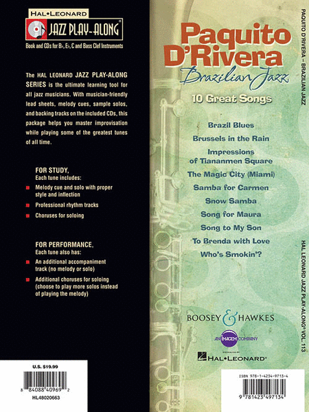Paquito D'Rivera - Brazilian Jazz image number null