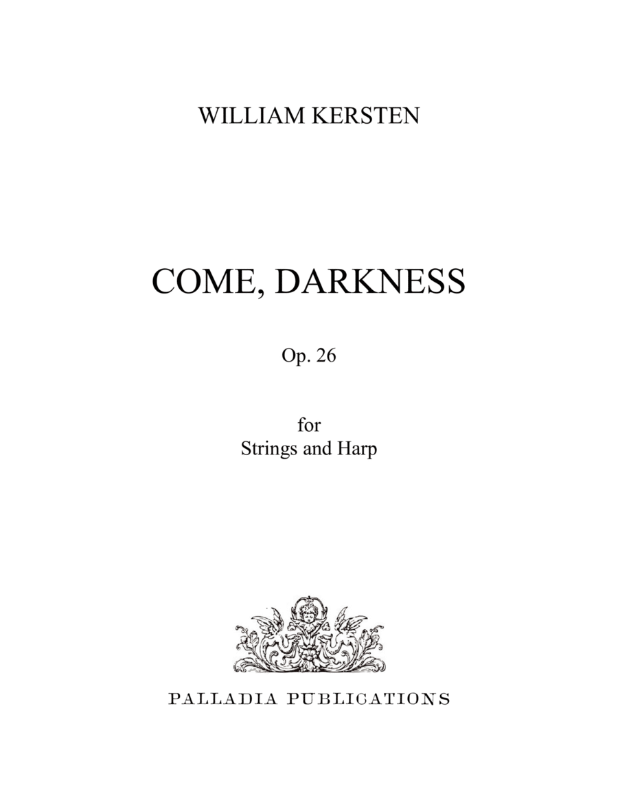 Come, Darkness for Strings and Harp String Orchestra scores gallery preview page 1