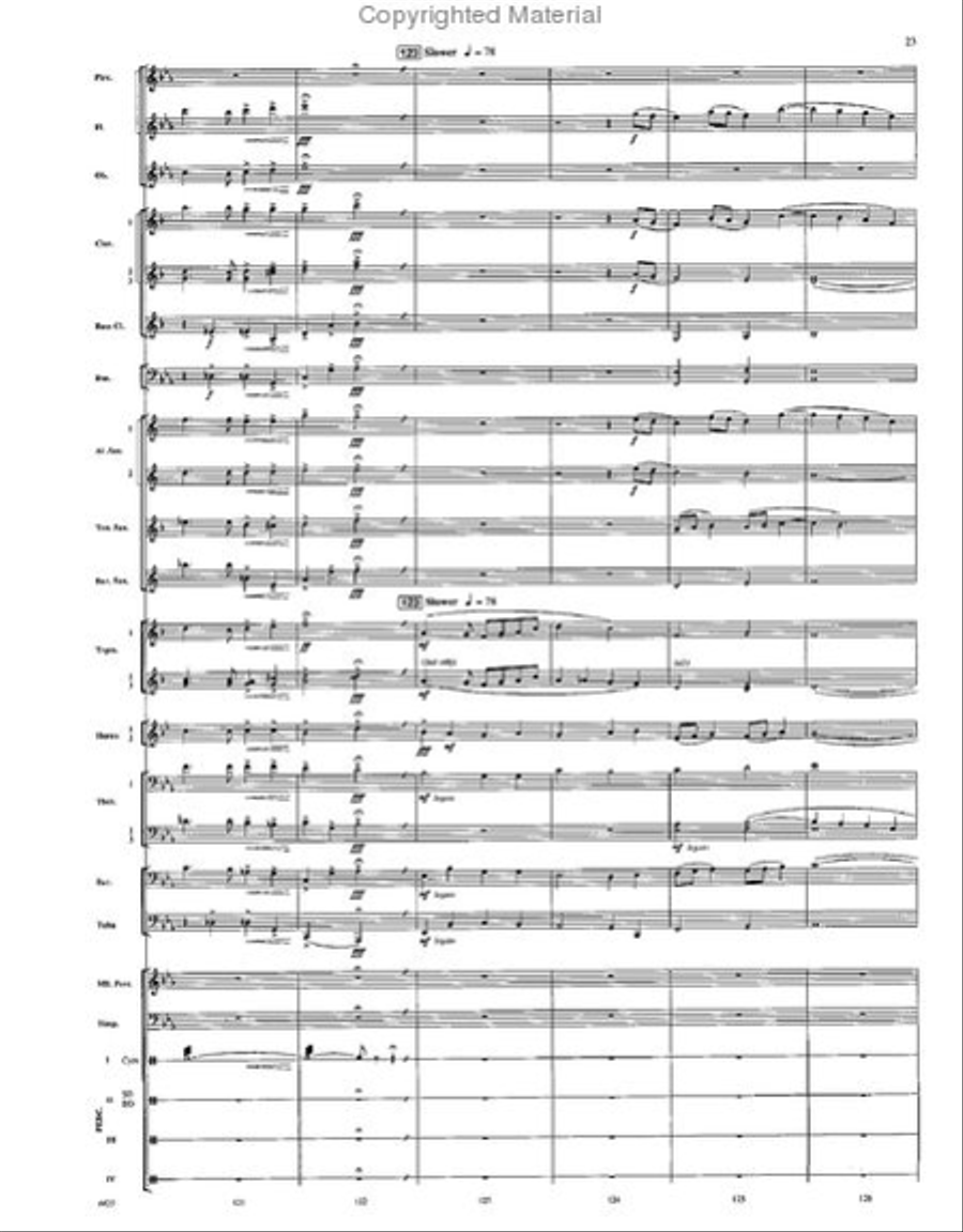 When Angels Weep Concert Band scores gallery preview page 22