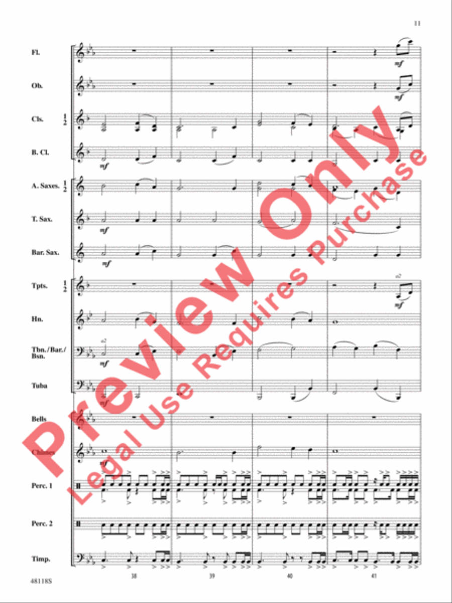 Defenders of the Realm Defenders of the Realm Concert Band scores gallery preview page 12