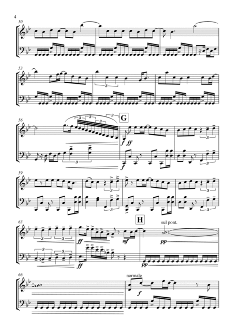 Eye Of The Tiger String Duet scores gallery preview page 6