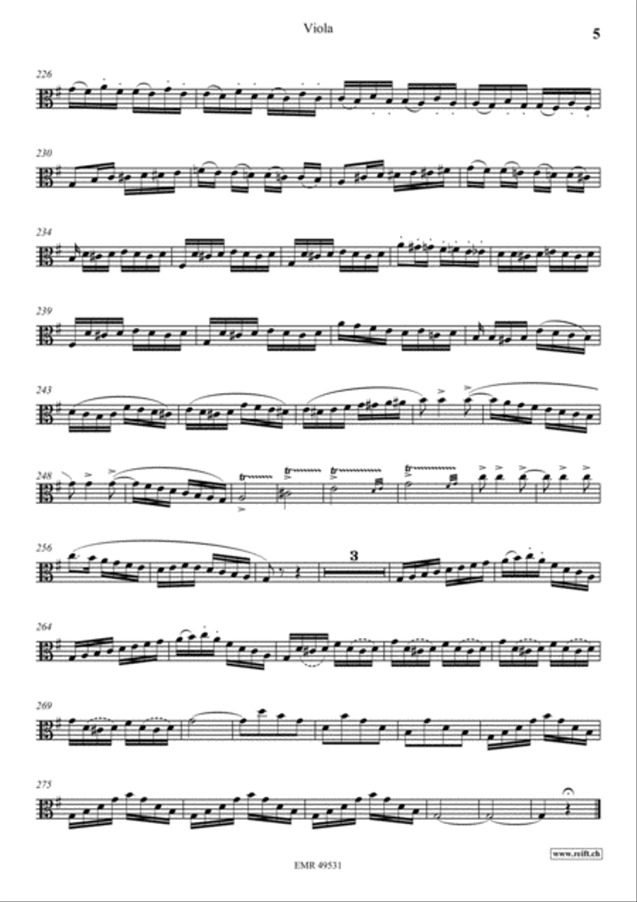 Concerto No. 2 Viola scores gallery preview page 6