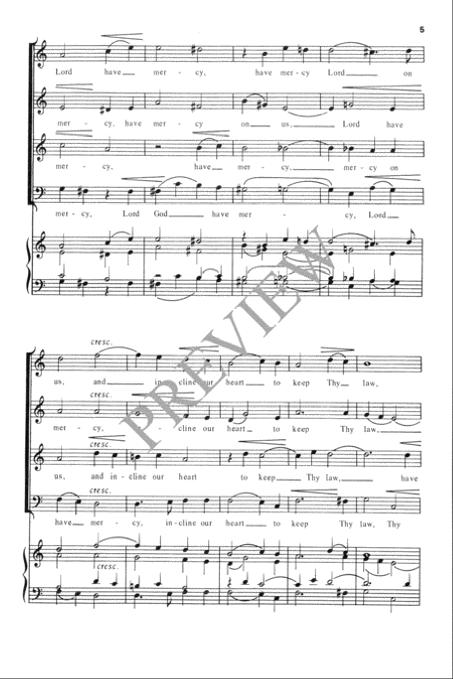 Lord Have Mercy Lord Have Mercy 4-Part scores gallery preview page 6